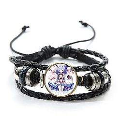 Re:zero Bracelets - Anime RE: ZERO Bracelet Figures Art Picture Multi-layer Wrap Leather Bracelet