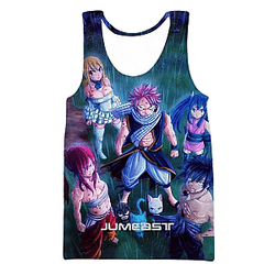Fairy Tail Tank Tops - Streetwear Short Sleeve Summer Tank Top