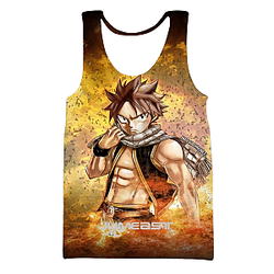 Anime Fairy Tail Tank Top - Streetwear Harajuku Short Sleeve Sport Pullover Summer Tank Tops Tees