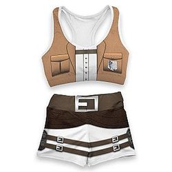 New Anime Attack On Titan Eren Jager Swimsuit Scout Regiment Symbol Cosplay Costumes Beach Shorts Teens Sportswear Sweatpants