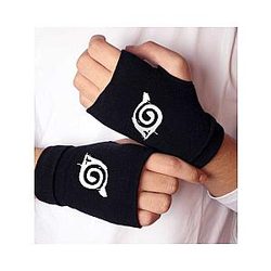 Anime Naruto Black Gloves - Wrist Sweatband Cosplay Glove