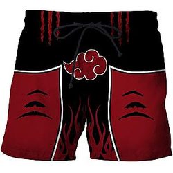 Naruto Beach Shorts For Him - New Akatsuki Summer Shorts For Men