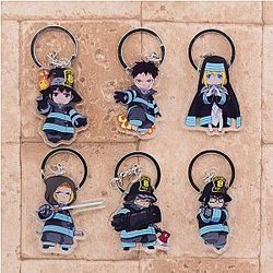 Fire Force Keychains - Fire Force Double Sided Acrylic Accessories Keyring Keychain
