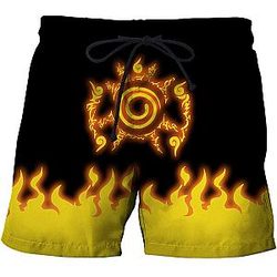 Naruto Beach Shorts For Him - Naruto 3D Printing Anime Shorts