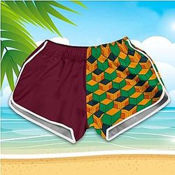Demon Slayer Shorts For Her - Anime Women 3D Printing Short Pants