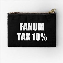 Fanum Tax Slang Design Zipper Pouch