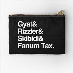 Gyat Rizzler Skibidi Fanum Tax Zipper Pouch