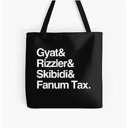 Gyat & Rizzler, Skibidi, Fanum Tax Alle über Print Tote Bag