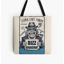 Sigma Gyatt Fanum Tax Pomni Rizz Gigachat Tote Bag