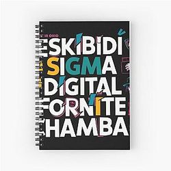 Skibidi Sigma Digital Spiral Notebook