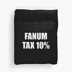 Fanum Tax Slang Design Duvet Cover