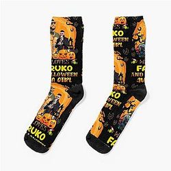 A Girl Who Loves Farruku and Halloween Socks