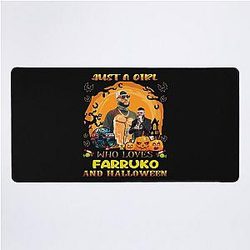A Girl Who Loves Farrukoo Halloween Desk Mat