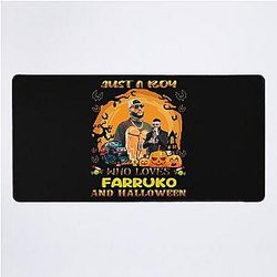 A Just Boy Who Loves Halloween Desk Mat