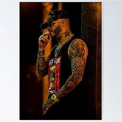 Farruko Tattoo Aesthetic Poster