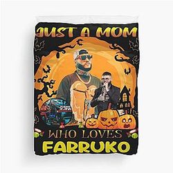 Just A Mom Who Loves Halloween Duvet Cover