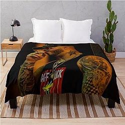 Farruko Tattoo Aesthetic Throw Blanket