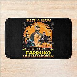 A Boy Who Loves Farukoo And Halloween Bath Mat