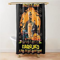 Just A Man Who Loves Farrukoo Halloween Shower Curtain