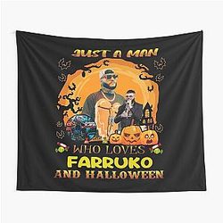 A Man Who Loves Farrukoo Halloween Tapestry