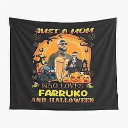 A Mom Who Loves Farrukhoo Halloween Tapestry