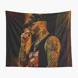 Farruko Tattoo Aesthetic Tapestry