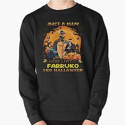A Boy Who Loves Farrukoo And Halloween Sweatshirt