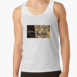 Farthest Frontier Unique Crop Motif Farthest Frontier Tank Tops