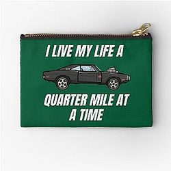 I live my life a quarter mile at a time  dom fast and furious  Active  Zipper Pouch