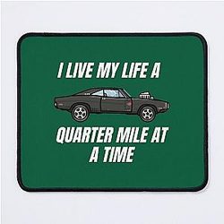 I live my life a quarter mile at a time  dom fast and furious  Active  Mouse Pad