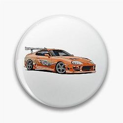 Fast and Furious Orange Supra Pin