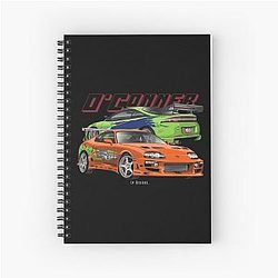 Supra Mk IV & Eclipse Gs - Fast And Furious Spiral Notebook