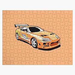 Brian's toyota supra from fast and furious Jigsaw Puzzle