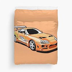 Brian's toyota supra from fast and furious Duvet Cover