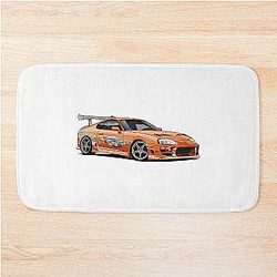 Fast and Furious Orange Supra Bath Mat