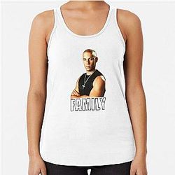 Dom Toretto Fast and Furious Family Meme Racerback Tank Top