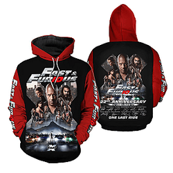 Fast And Furious 22nd Anniversary Hoodie