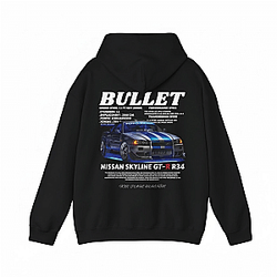  Fast and Furious Nissan Gtr R34 Skyline Hoodie