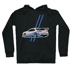 Brian's Skyline DTNK0901 Fast And Furious Hoodies