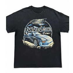 Blue Car DTNK1504 Fast And Furious T-Shirts