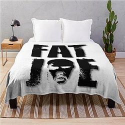 Fat Joe, Germany Rapper, Black Version Throw Blanket
