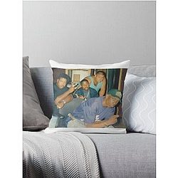 Diggin In the Crates Crew - Big L Lord Finesse Diamond D Fat Joe Throw Pillow