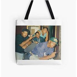 Big L, Lord Finesse, Diamond D & Fat Joe All Over Print Tote Bag