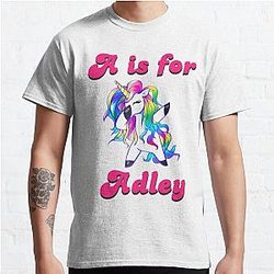 A for Adley T-Shirts – A Is For Unicorn Classic T-Shirt