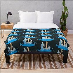 Fear Street Blanket - Fear Street Shark Throw Blanket RB0309