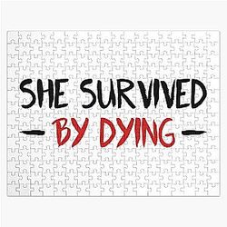 Fear Street Puzzles - She Survived By Dying Quote Jigsaw Puzzle RB0309