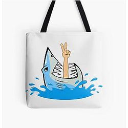 Fear Street Bags - Fear Street Shark All Over Print Tote Bag RB0309