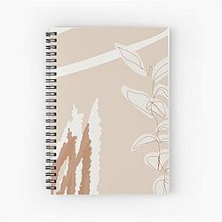 Minimalism digital art Spiral Notebook