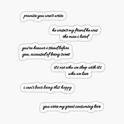Fellow travelers pack stickers