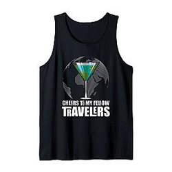 T-shirt Lovable Travelers Illustration Tank Top